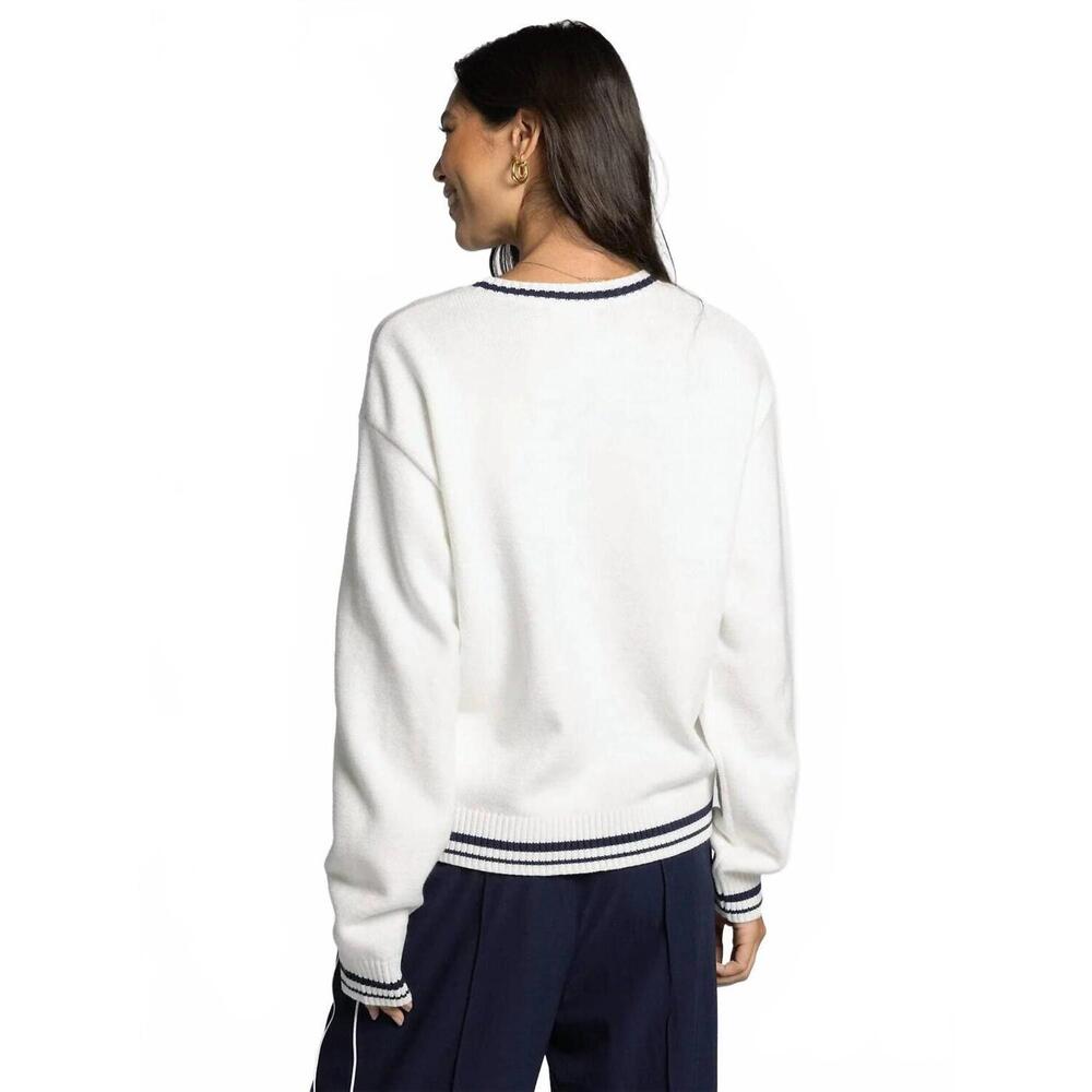 NEW THREAD & SUPPLY go sports sweater in white - Picture 2 of 3